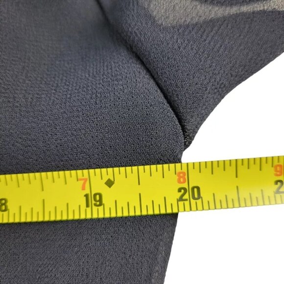 Danny & Nicole Chiffon Midi Jacket Dress Suit Size 12 Petal Sleeves Pleated Hem - Picture 9 of 10